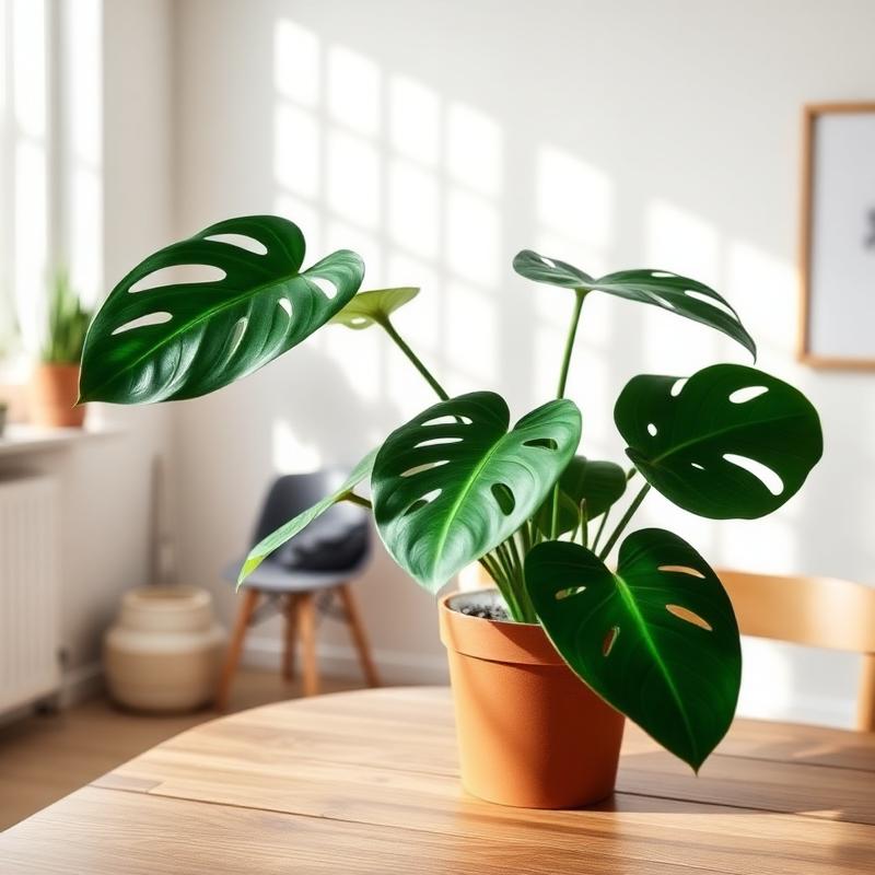 Monstera Deliciosa in terracotta pot